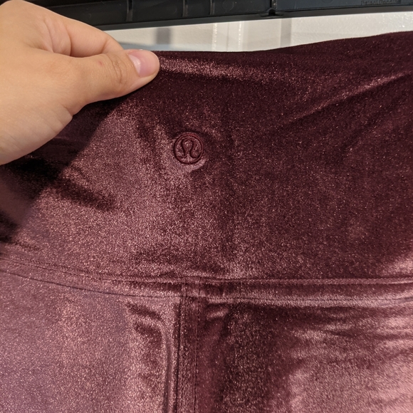 NWT Lululemon Wunder Lounge Velvet Leggings Purple 12 - Picture 4 of 10